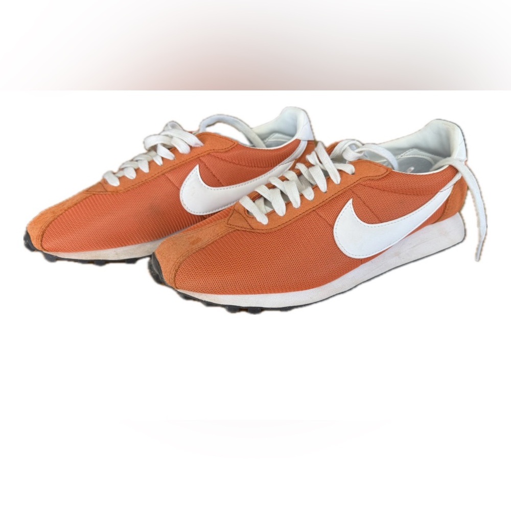 Nike Orange Low-Top Sneaker with White Swoosh - Picture 2 of 9